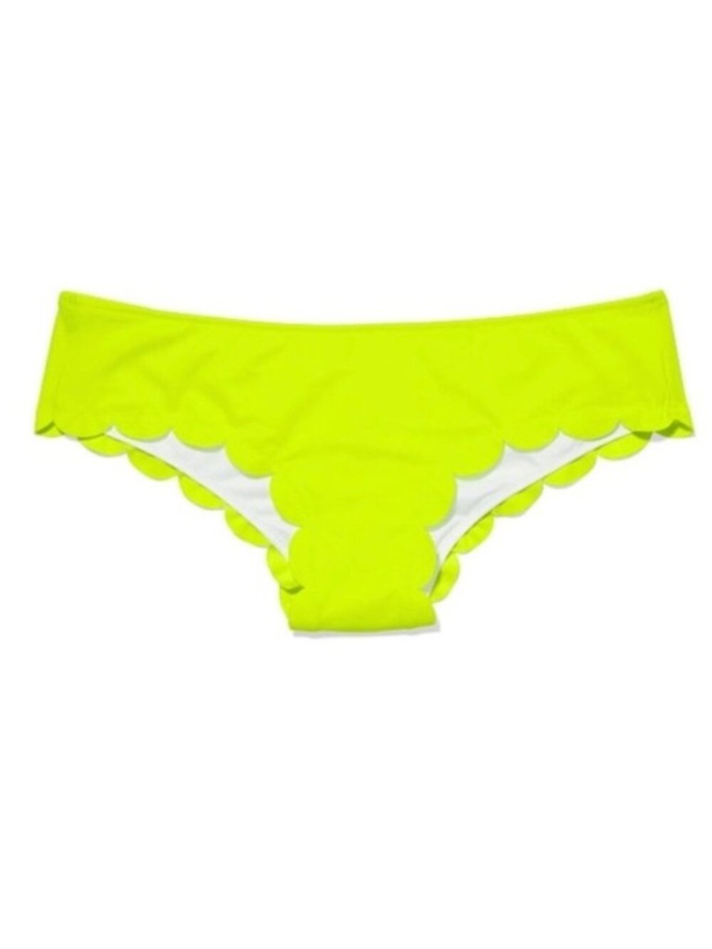 Victoria's Secret PINK | Neon Yellow Scalloped Edge Bikini Bottoms | Size Small